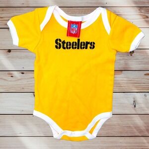 V2 Pittsburgh Steelers Baby Infant Outfit One Piece 3 6 Months Fan